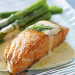Salmón escalfado para tres porciones