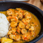 Camarones al ajillo para 3 porciones